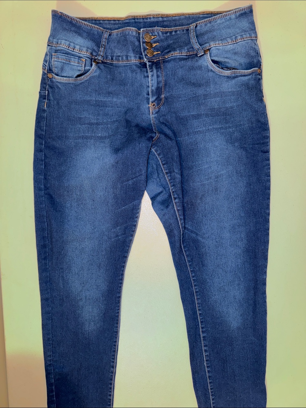 3/$10 BAMBOO Dark Blue Skinny High-Rise Jeans
